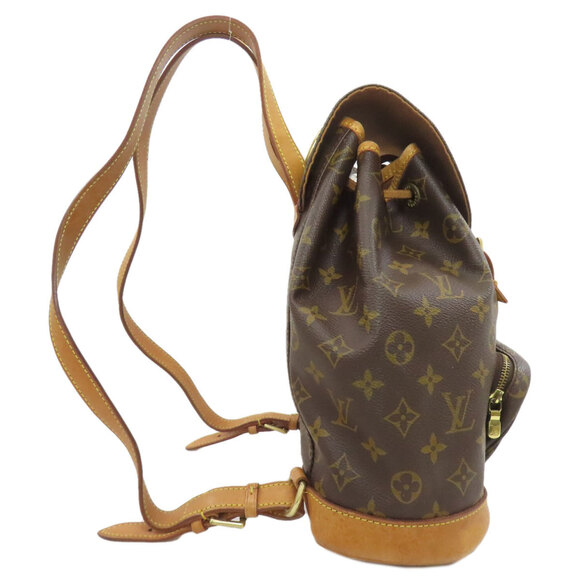 LOUIS VUITTON Authentic Brown Monogram Canvas Backpack main image 15